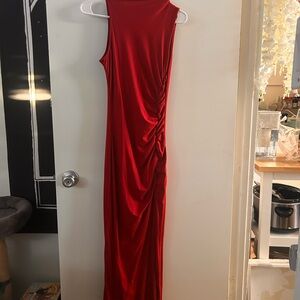 SHEIN Vibrant Red Maxi Dress